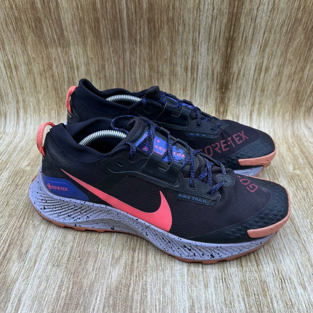 Nike Pegasus Trail 3 Gore-tex Women's Size 9 Black Lapis Bright Mango DC8794-002